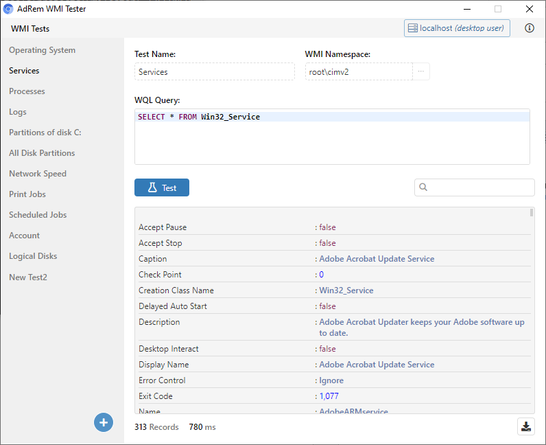 WMI Tester