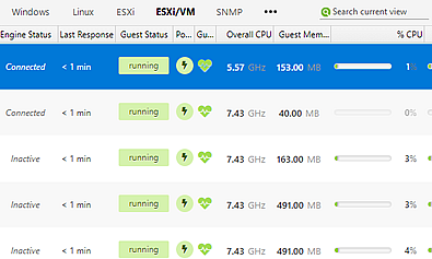 ESX virtual machines