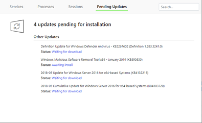 Windows Pending Updates